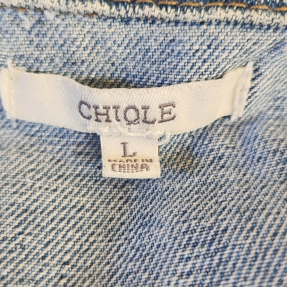 Chiqle Girls Junior Jean Blue Jacket Vest Sz L - Picture 11 of 13